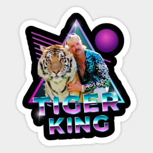 The Tiger King Joe Exotic Slogan Tee Shirt Big Cat President Netflix Sticker
